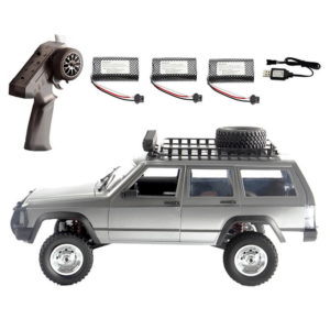 Color: Silver, Number of batteries: three - Manu MN78 Full Scale 112 Simulation Remote Control Rock Crawler RC Model
