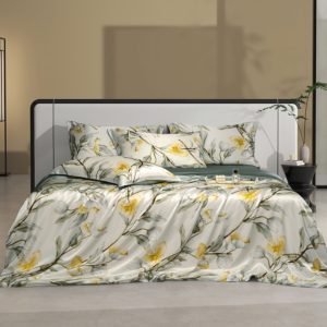 Pattern: Phoenix Sound, Dimensions: 220x240cm - Bed Silk Four-piece Set