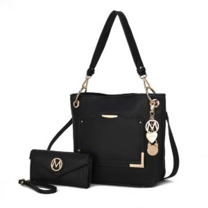 MKF Collection Grace Vegan Leather Women's Tote Bag with Wallet- 2 pieces by Mia k