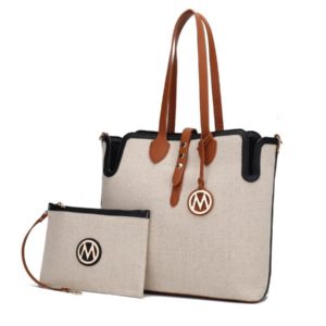 MKF Collection Xenia Circular Print Tote Bag With Wallet by Mia k