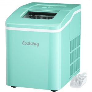 Portable Countertop Ice Maker Machine with Scoop-Green - Color: Green