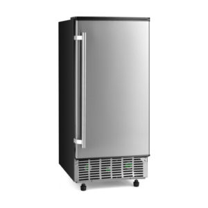 Free-Standing Built-In Undercounter Ice Maker-Silver