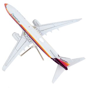 Boeing 737-800 Commercial Aircraft "American Airlines - AirCal" Gray with Stripes "Gemini 200" Series 1/200 Diecast Model Airplane by GeminiJets