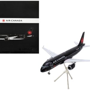 Airbus A320 Commercial Aircraft "Air Canada" (C-FNVV) Black "Gemini 200" Series 1/200 Diecast Model Airplane by GeminiJets