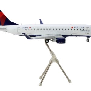 Embraer ERJ-175 Commercial Aircraft "Delta Connection" White with Blue and Red Tail "Gemini 200" Series 1/200 Diecast Model Airplane by GeminiJets