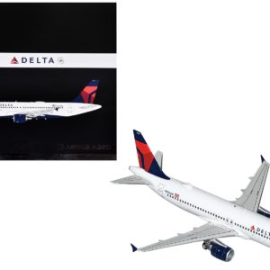 Airbus A320 Commercial Aircraft "Delta Air Lines" (N376NW) White with Red and Blue Tail "Gemini 200" Series 1/200 Diecast Model Airplane by GeminiJets