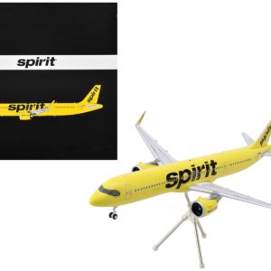 Airbus A321neo Commercial Aircraft "Spirit Airlines" (N702NK) Yellow "Gemini 200" Series 1/200 Diecast Model Airplane by GeminiJets