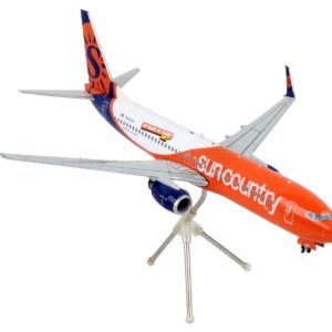 Boeing 737-800 Commercial Aircraft "Sun Country Airlines" Orange and White "Gemini 200" Series 1/200 Diecast Model Airplane by GeminiJets