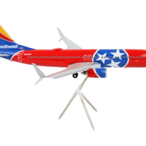 Boeing 737-800 Commercial Aircraft with Flaps Down "Southwest Airlines - Tennessee One" Tennessee Flag Livery "Gemini 200" Series 1/200 Diecast Model Airplane by GeminiJets