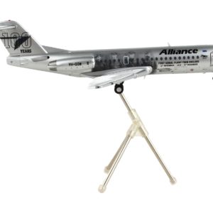 Fokker F70 Commercial Aircraft "Alliance Airlines - 100 Years First Flight from England" Silver Metallic "Gemini 200" Series 1/200 Diecast Model Airplane by GeminiJets