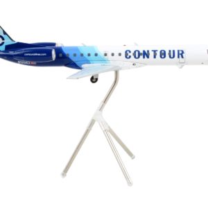 Embraer ERJ-145 Commercial Aircraft "Contour Airlines" White and Blue "Gemini 200" Series 1/200 Diecast Model Airplane by GeminiJets