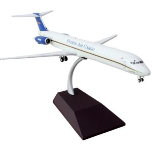 McDonnell Douglas MD-88 Commercial Aircraft "Everts Air Cargo" (N965CE) White with Blue Tail "Gemini 200" Series 1/200 Diecast Model Airplane by GeminiJets