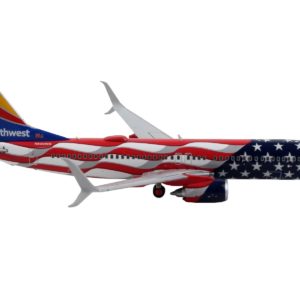 Boeing 737-800 Commercial Aircraft "Southwest Airlines - Freedom One" United States Flag Livery 1/400 Diecast Model Airplane by GeminiJets