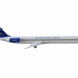 McDonnell Douglas MD-83 Commercial Aircraft "Everts Air Cargo" (N965CE) White with Blue Tail 1/400 Diecast Model Airplane by GeminiJets