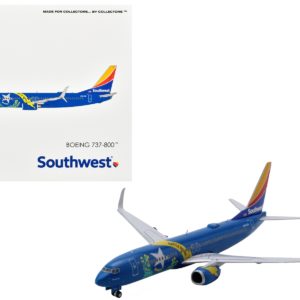 Boeing 737-800 Commercial Aircraft "Southwest Airlines - Nevada One" (N8646B) Blue with Striped Tail 1/400 Diecast Model Airplane by GeminiJets