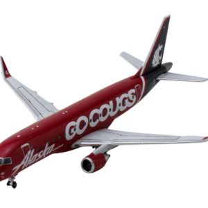 Embraer ERJ-175 Commercial Aircraft "Alaska Airlines/Horizon - Washington State Cougars" (N661QX) Red with Gray Tail 1/400 Diecast Model Airplane by GeminiJets