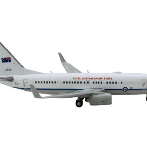 Boeing 737-700 Aircraft "Royal Australian Air Force" (A36-001) White with Blue Stripes "Gemini Macs" Series 1/400 Diecast Model Airplane by GeminiJets