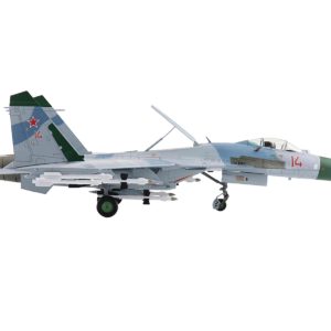 Sukhoi Su-27 Flanker B (Early Type) Fighter Aircraft "#14" (1990) Russian Air Force "Air Power Series" 1/72 Diecast Model by Hobby Master