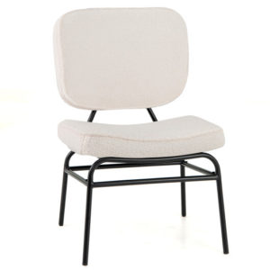 Upholstered Accent Chair Sherpa Reading Chair with Sponge Padding-Beige - Color: Beige