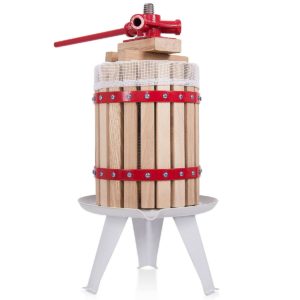 1.6 Gallon Fruit Wine Press Cider Juice Maker Tool - Color: Natural