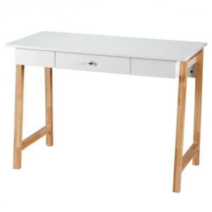 Computer Desk Laptop PC Writing Table Makeup Vanity Table - Color: Natural