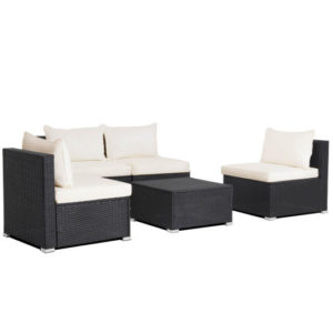 5-Piece Patio Furniture Set Off White