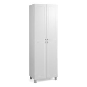 73.5 Inch Freestanding Double Door Tall Versatile Storage Organizer-White