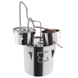 5/10 Gal 22/38 L Water Alcohol Distiller for DIY Whisky-5 Gal - Color: Silver - Size: 5 Gal