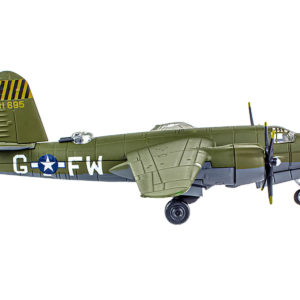 Martin B-26B Marauder Bomber Aircraft "QQQQ 556th Bomb Squadron 387th Bomb Group" United States Army Air Forces (1943) "Planes of World War II" Series 1/144 Diecast Model Airplane by Luppa