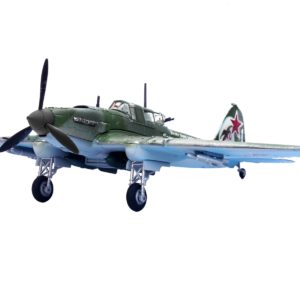 Ilyushin IL-2M3 Sturmovik Aircraft Green Camouflage "Double Hero of the Soviet Union Ivan Pavlov" Soviet Air Force 1/72 Diecast Model Airplane by Legion