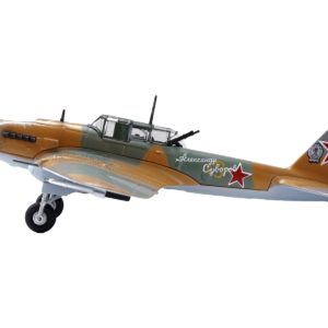 Ilyushin IL-2 Shturmovik Aircraft Camouflage "Alexander Suvorov Hero of the Soviet Union Lieutenant V.T. Aleksuhin 167th Guards Air Regiment 617 ShAP" (1943) Soviet Air Force 1/72 Diecast Model Airplane by Legion