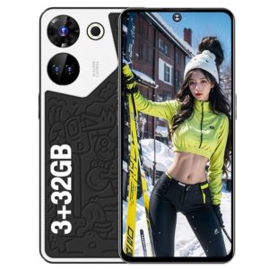 C20 Art Edition Smartphone 6.53 Inch MTK6753 8-core 3GB RAM 32GB ROM Dual SIM 4050mAh Battery Mobile Phone Black US Plug