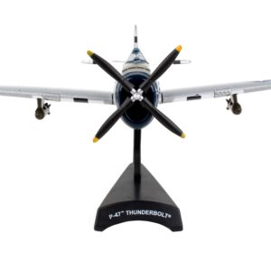 Republic P-47 Thunderbolt Fighter Aircraft "Kansas Tornado II" United States Army Air Force 1/100 Diecast Model Airplane by Postage Stamp