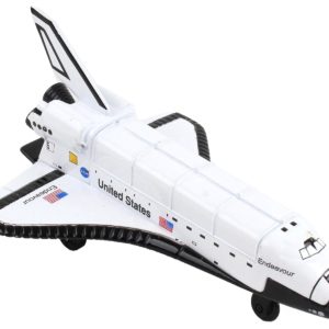 NASA "Endeavour" Space Shuttle White "United States" with Runway Section Diecast Model Airplane by Runway24