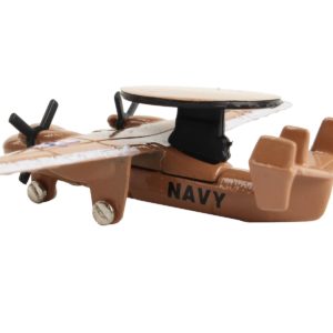 Northrop Grumman E-2C Hawkeye Aircraft Tan "United States Navy" with Runway Section Diecast Model Airplane by Runway24