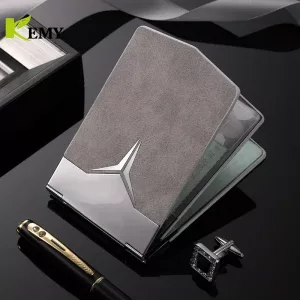 Black & Red RFID Metal Card Holder Wallet