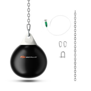 21 Inch Water Punching Bag with Adjustable Metal Chain-White