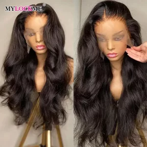 Color: #1, Ships From: CHINA, Stretched Length: 18inches, Density: 150% - 13x6 13x4 Body Wave Glueless Wig HD Transparent Lace Front Wig Human Hair Pre Plucked Brazilian 4x4 Lace Closure Wigs For Women