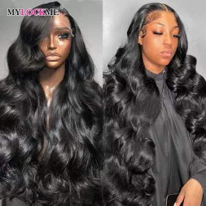 Color: #1, Ships From: CHINA, Stretched Length: 18inches, Density: 150% - 13x4 13x6 Transparent Body Wave Wig Pre Plucked Glueless 4x4 HD Lace Closure Wigs For Women Brazilian Lace Front Human Hair Wig