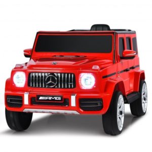 12V Mercedes-Benz G63 Licensed Kids Ride On Car with Remote Control-Red - Color: Red