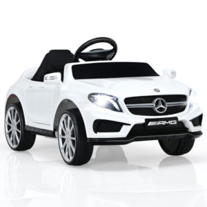 12V Electric Kids Ride On Car with Remote Control-White - Color: White