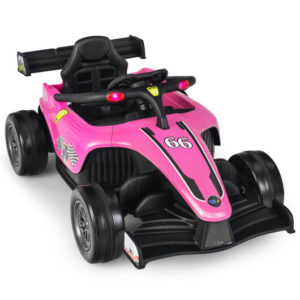 12V Kids Electric Formula Racing Car with Remote Control - Pink