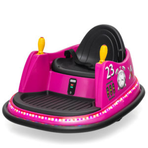 6V Battery Powered Kids Ride On Bumper Car with Remote Control-Pink - Color: Pink