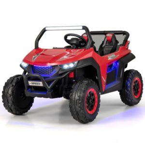 12V 2-Seater Kids Ride-On UTV with Music and Slow Start Red
