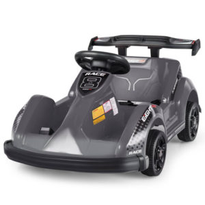 6V Kids Ride On Go Cart with Remote Control and Safety Belt-Black - Color: Black