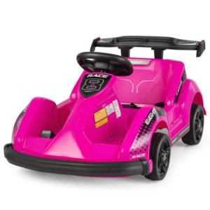 6V Kids Ride On Go Cart with Remote Control and Safety Belt-Pink - Color: Pink