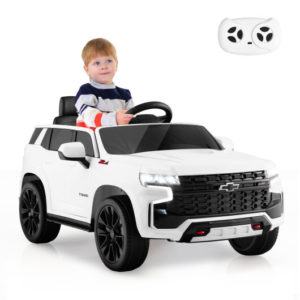 12V Kids Ride on Car with 2.4G Remote Control-White - Color: White