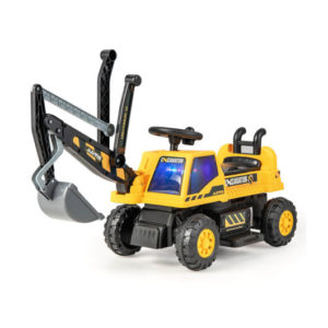 Kids ASTM Certificated Powered Ride On Bulldozer with Front Digger Shovel-Yellow - Color: Yellow