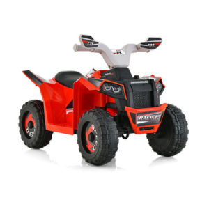 Kids Ride on ATV 4 Wheeler Quad Toy Car with Direction Control-Red - Color: Red