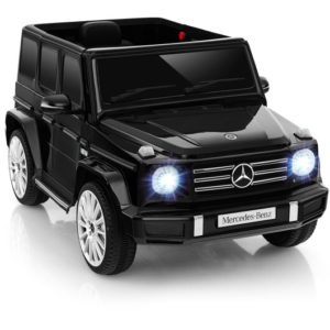 12V Battery Powered Mercedes-Benz G500 Kids Ride-on Car-Black - Color: Black